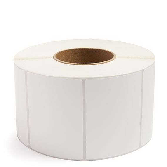 4" x 3" White - Direct Thermal Labels - 3" Core