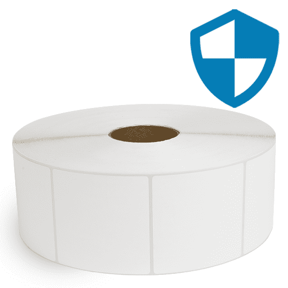 4" x 4" Top Coated - Direct Thermal Labels - 3" Core / 12" Outer Diameter (No Perf)