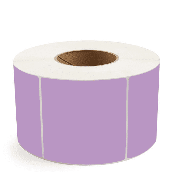 4" x 4" Grape - Direct Thermal Labels - 3" Core - Acrylic
