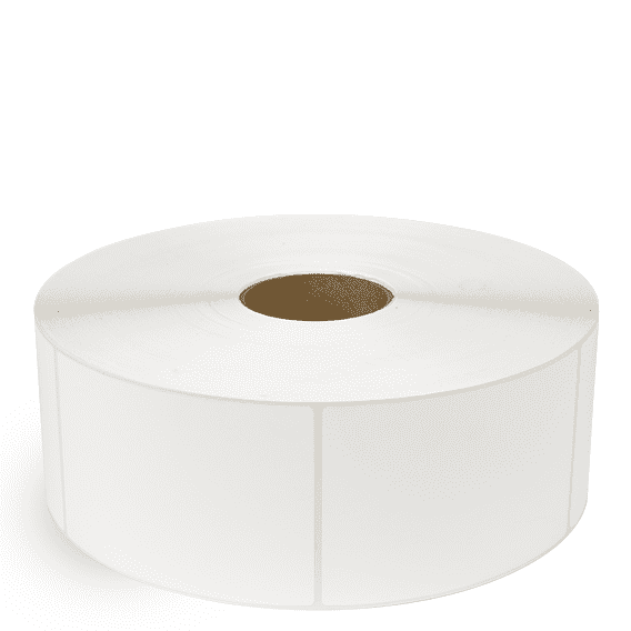 4" x 5" White - Thermal Transfer Labels - 3" Core / 12" Outer Diameter (No Perf) - Removable Adhesive