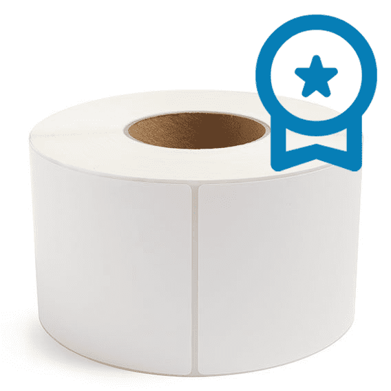 4" x 6" White - Direct Thermal Labels - 3" Core (No Perf) - PET Liner