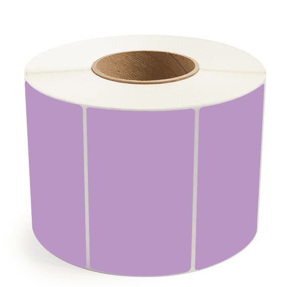 5" x 3" Grape - Direct Thermal Labels - 3" Core - Removable Adhesive