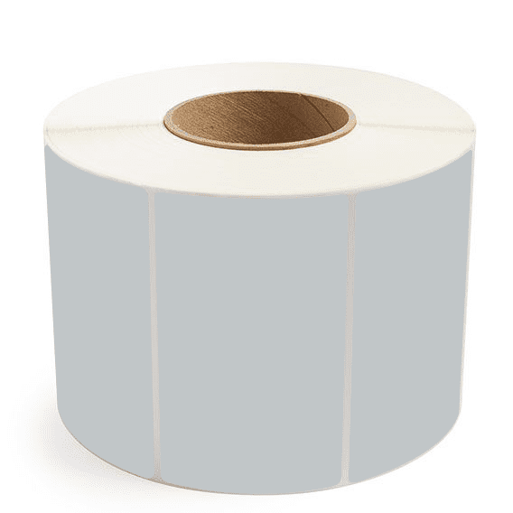 5" x 3" Gray - Direct Thermal Labels - 3" Core - Removable Adhesive
