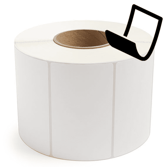 5" x 3" Blockout - Thermal Transfer Labels - 3" Core - Removable Adhesive