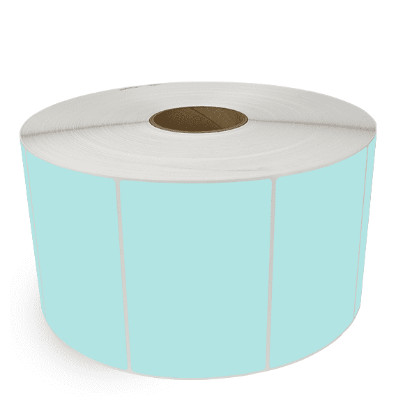 6" x 4" Green - Thermal Transfer Labels - 3" Core / 12" Outer Diameter (No Perf) - Removable Adhesive
