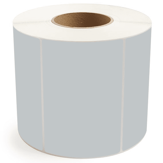 6" x 4" Gray - Thermal Transfer Labels - 3" Core - Freezer Grade Adhesive