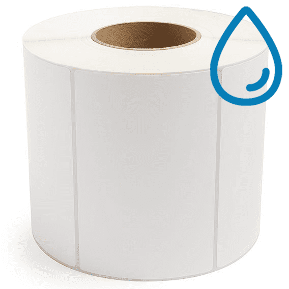 6" x 4" Polypropylene - Direct Thermal Labels - 3" Core - Freezer Grade Adhesive