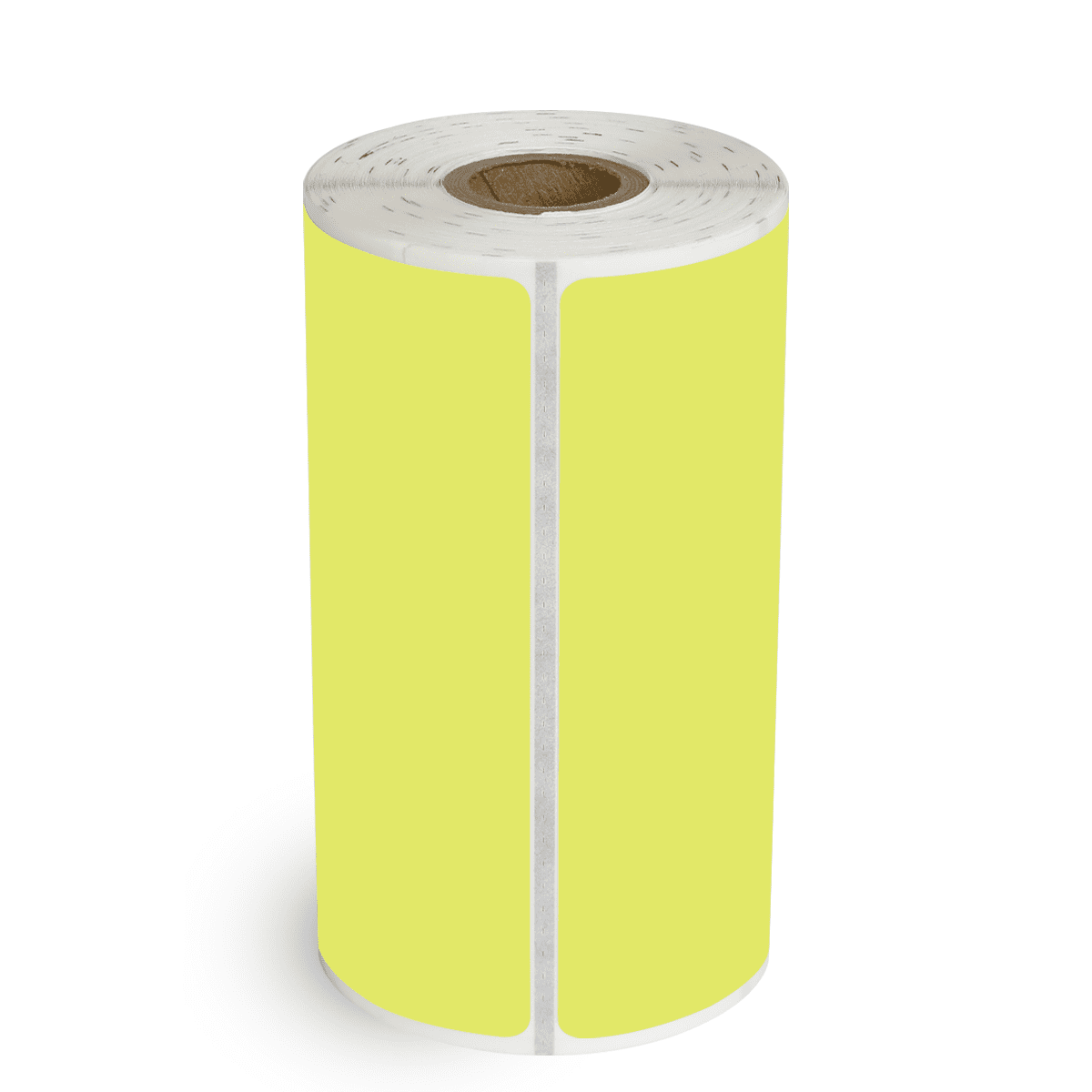 4" x 4" Chartreuse - Direct Thermal Labels - 0.75" Core (Timing Mark) - Removable Adhesive