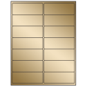 4" x 1.5" Gold Foil Rectangular Sheet Labels