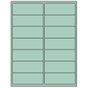 4" x 1.5" Pastel Green Rectangular Sheet Labels