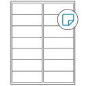 4" x 1.5" White Rectangular Sheet Labels - Removable Adhesive