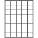 1.5" x 1.35" Clear Matte Rectangular Sheet Labels