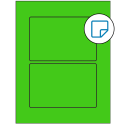 6" x 4" Fluorescent Green Rectangular Sheet Labels - Removable Adhesive