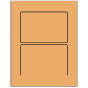 6" x 4" Pastel Orange Rectangular Sheet Labels