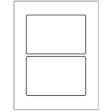 6" x 4" White Vinyl Drum Rectangular Sheet Labels