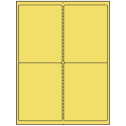 4" x 5" Pastel Yellow Rectangular Sheet Labels