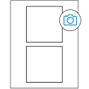 4.5" x 4.5" Photo Gloss Square Sheet Labels