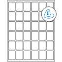 1.25" x 1.625" White Rectangular Sheet Labels - Ultra Aggressive Adhesive
