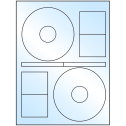 4.64" x 4.64" White Premium High Gloss Sheet Labels