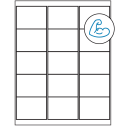 2.6875" x 2" White Rectangular Sheet Labels - Ultra Aggressive Adhesive
