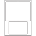 4" x 6" White Vinyl Drum Rectangular Sheet Labels