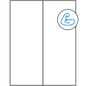 4.25" x 11" White Rectangular Sheet Labels - Ultra Aggressive Adhesive