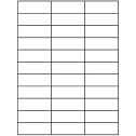 2.83" x 1" Clear Matte Rectangular Sheet Labels