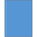 8.5" x 11" Fluorescent Blue Rectangular Sheet Labels