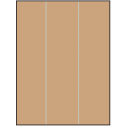 8.5" x 11" Brown Kraft Rectangular Sheet Labels