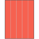 8.5" x 11" Red Rectangular Sheet Labels