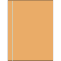 8.5" x 11" Pastel Orange Rectangular Sheet Labels