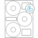 4.52" x 4.52" White Sheet Labels - Ultra Aggressive Adhesive