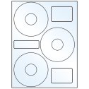 4.52" x 4.52" White Mid Gloss Sheet Labels