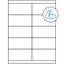 4.25" x 2" White Rectangular Sheet Labels - Ultra Aggressive Adhesive