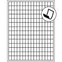 0.5" x 0.75" Blockout Rectangular Sheet Labels