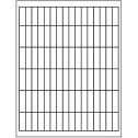 0.5" x 1.75" White Vinyl Drum Rectangular Sheet Labels
