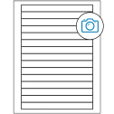 7" x 0.68" Photo Gloss Rectangular Sheet Labels