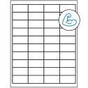 2" x 1" White Rectangular Sheet Labels - Ultra Aggressive Adhesive