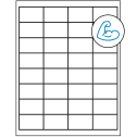 2" x 1.25" White Rectangular Sheet Labels - Ultra Aggressive Adhesive