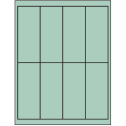 2" x 5" Pastel Green Rectangular Sheet Labels