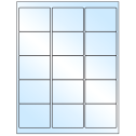 2.625" x 2" White Premium High Gloss Rectangular Sheet Labels
