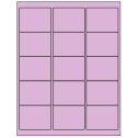 2.625" x 2" Pastel Purple Rectangular Sheet Labels