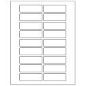 3" x 1" White Rectangular Sheet Labels