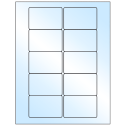 3" x 2" White Premium High Gloss Rectangular Sheet Labels
