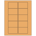 3" x 2" Pastel Orange Rectangular Sheet Labels