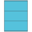 8.5" x 3.5" Turquoise Rectangular Sheet Labels