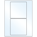 5" x 5" White Mid Gloss Square Sheet Labels