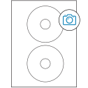 4.5" Photo Gloss Circular Sheet Labels