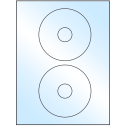 4.5" White Premium High Gloss Circular Sheet Labels