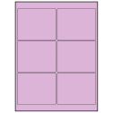 4" x 3" Pastel Purple Rectangular Sheet Labels